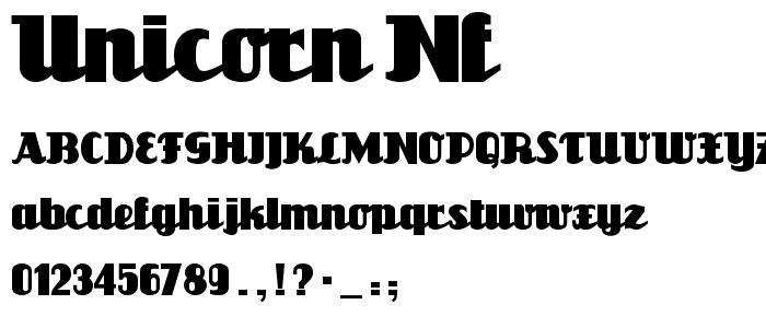 Unicorn NF font